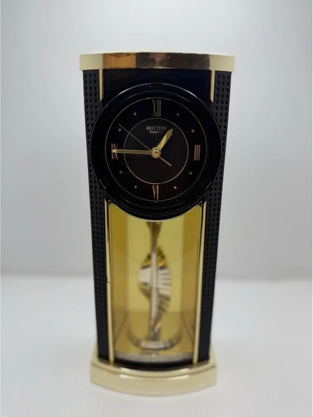 1980s Wonderful Vintage Rare Rhythm Quartz Office & Desk Clock, Stairs to Heaven